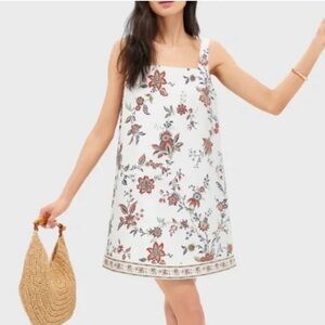 Tnuck x Studio McGee Terracotta Chintz Cotton Linen Cassie Dress